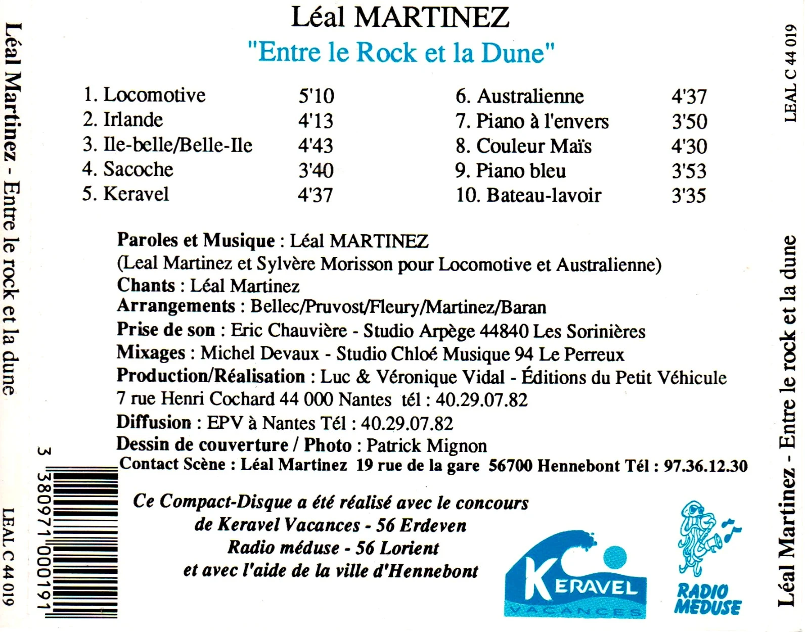 🌟 CD raro: Léal Martinez - Entre o Rock e a Duna 1990 🎸🏺 – photo 3
